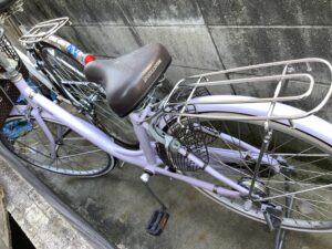 岡山市北区で処分した自転車