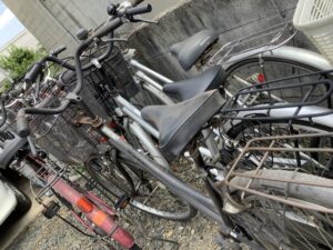 岡山市北区で処分した自転車