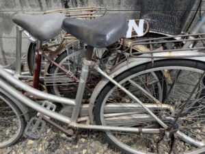 岡山市南区で処分した自転車