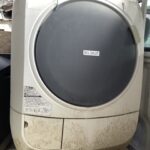 久米郡美咲町境でドラム式洗濯機の回収から処分までさせて頂きました。