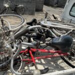 真庭市江川で自転車の引き取りから処分までさせて頂きました。