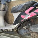岡山市南区浦安本町で壊れたバイクの引き取りから処分までさせて頂きました。