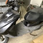浅口郡里庄町里見でバイクの回収から処分までさせて頂きました。