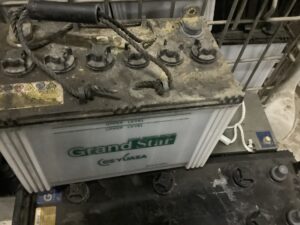 玉野市築港で処分したバッテリー