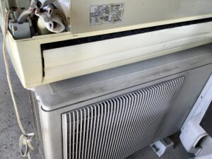 岡山市中区で取り外し処分したエアコン