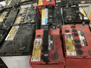 笠岡市小平井で処分したバッテリー