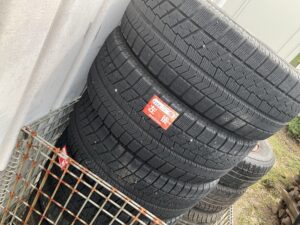 苫田郡鏡野町でタイヤの回収から処分までさせて頂きました。