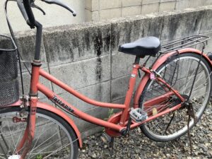 真庭市で自転車の引き取りから処分までさせて頂きました。