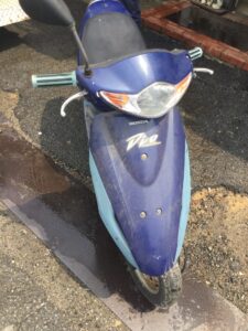 笠岡市三番町で処分したバイク
