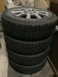 倉敷市でタイヤの引き取りから処分までさせて頂きました。