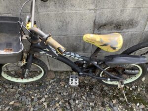 英田郡西粟倉村で自転車の引き取りから処分までさせて頂きました。