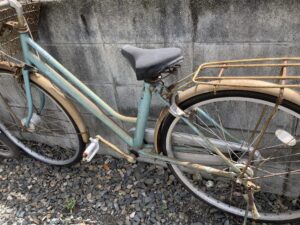 勝田郡勝央町で自転車の引き取りから処分までさせて頂きました。