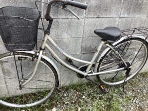 勝田郡奈義町で自転車の引き取りから処分までさせて頂きました。