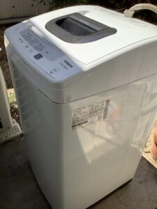 新見市で洗濯機の引き取りから処分までさせて頂きました。