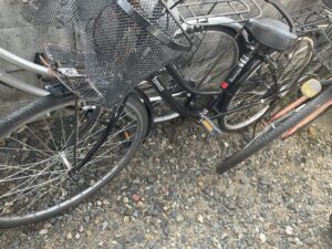 浅口郡里庄町で自転車の回収から処分までさせて頂きました。
