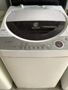 倉敷市茶屋町で洗濯機の引き取りから処分までさせて頂きました。