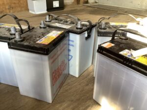 岡山市南区でバッテリーの回収から処分までさせて頂きました。