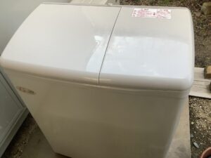 岡山市北区で洗濯機の引き取りから処分までさせて頂きました。