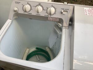 岡山市北区で洗濯機の引き取りから処分までさせて頂きました。