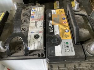 岡山市北区でバッテリーの回収から処分までさせて頂きました。
