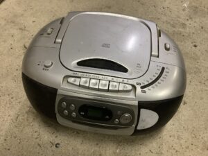 浅口郡里庄町で処分したラジカセ