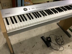 美作市楢原中で処分した電子ピアノ