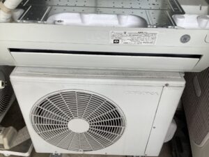 倉敷市児島でエアコンの取り外しから処分までさせて頂きました。