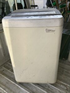 都窪郡早島町で洗濯機の引き取りから処分までさせて頂きました。