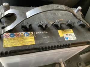 赤磐市山陽で処分したバッテリー