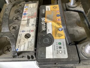 赤磐市山陽で処分したバッテリー