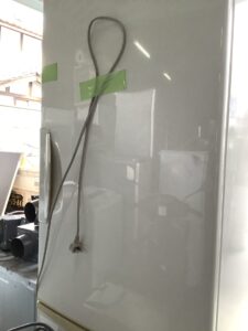 倉敷市玉島で冷蔵庫の回収から処分までさせて頂きました。