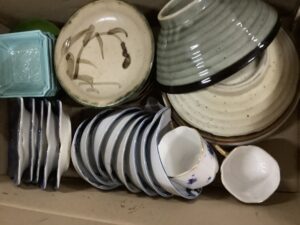 備前市吉永町で引き取り回収から処分までした食器