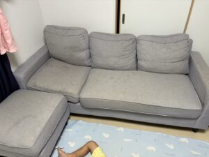 浅口郡里庄町で引き取りから処分までしたソファー