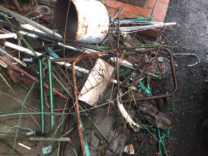 新見市上市で引き取り回収から処分までした不用品の鉄屑
