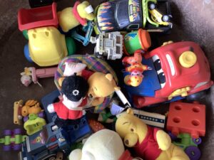 総社市中央で引き取り回収から処分までした不用品のおもちゃ