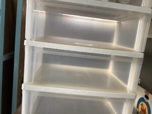 津山市井口で引き取り回収から処分までした不用品の収納ケース