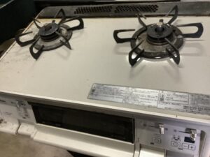 笠岡市笠岡で引き取り回収から処分までした不用品のガスコンロ