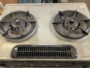 加賀郡吉備中央町で回収から処分した不用品のガスコンロ