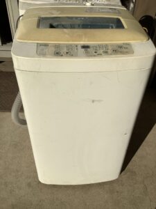 真庭市豊栄で引き取り回収から処分までした洗濯機