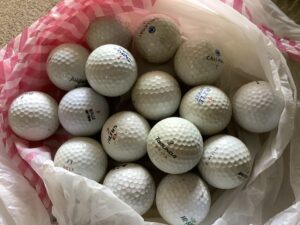 久米郡美咲町で引き取り回収から処分までした不用品のゴルフボール
