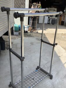 浅口市寄島町で引き取り回収から処分までした不用品のハンガーラック