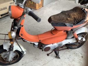 加賀郡吉備中央町でバイクの回収から処分までさせて頂きました。