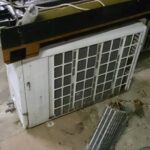 倉敷市中島で回収したエアコン