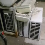 倉敷市笹沖で回収したエアコン