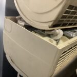 倉敷市沖新町で回収したエアコン