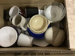 久米郡美咲町で引き取り回収から処分までした食器