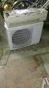 倉敷市酒津で回収したエアコン