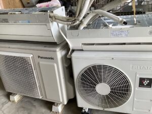 新見市西方で回収したエアコン
