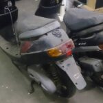 岡山市中区原尾島で回収したミニバイク