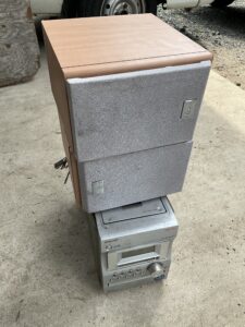 美作市豊国原で引き取り回収から処分までしたオーディオ